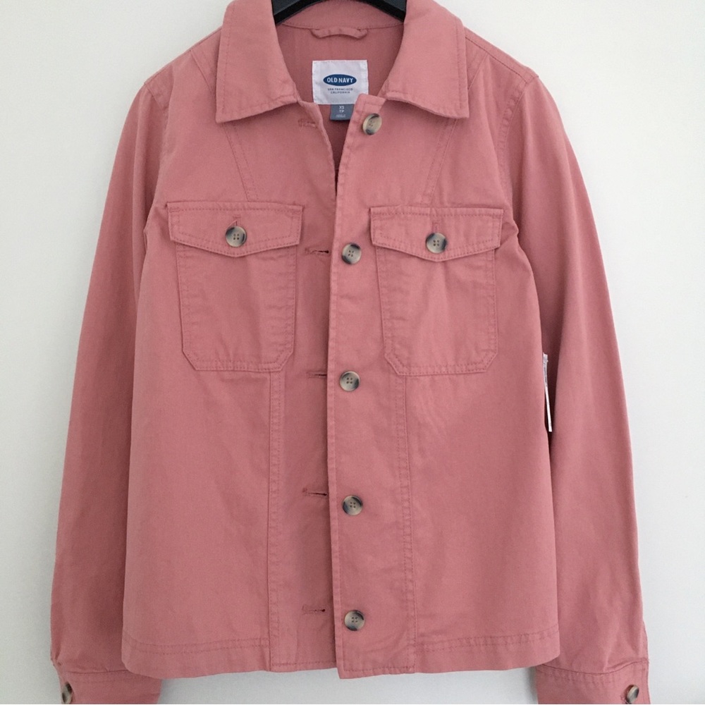 Old Navy Cotton Utility Swing Shirt Jacket Chore Jacket similar to Madewell